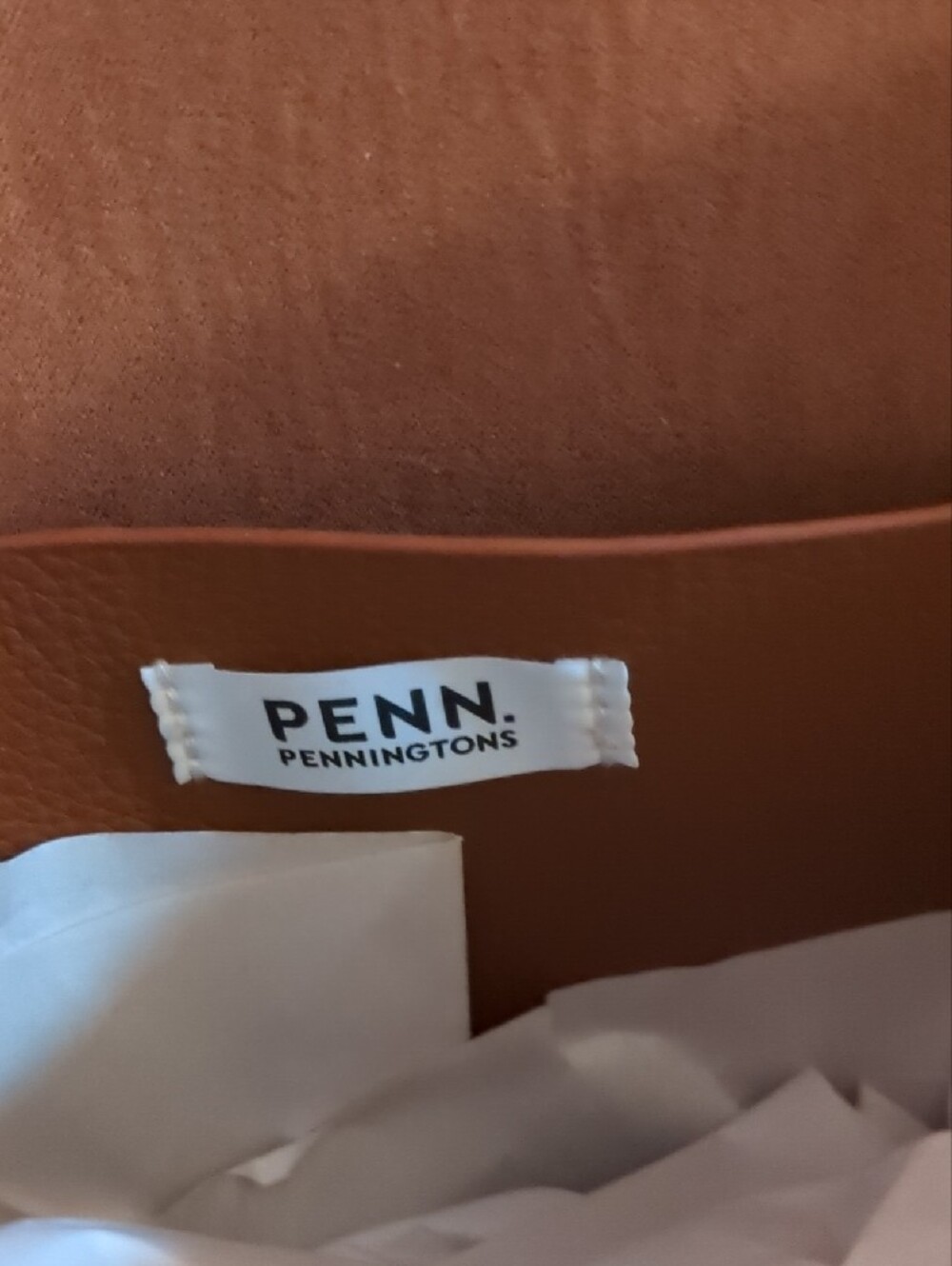 Penningtons Large Cognac Brown Tote - Picture 4 of 4